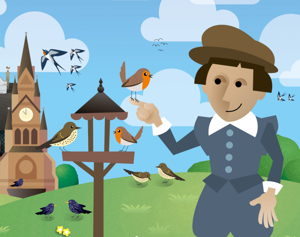 Twitchers adventure, Half Term, Schoolroom, Birds of Shakespeare