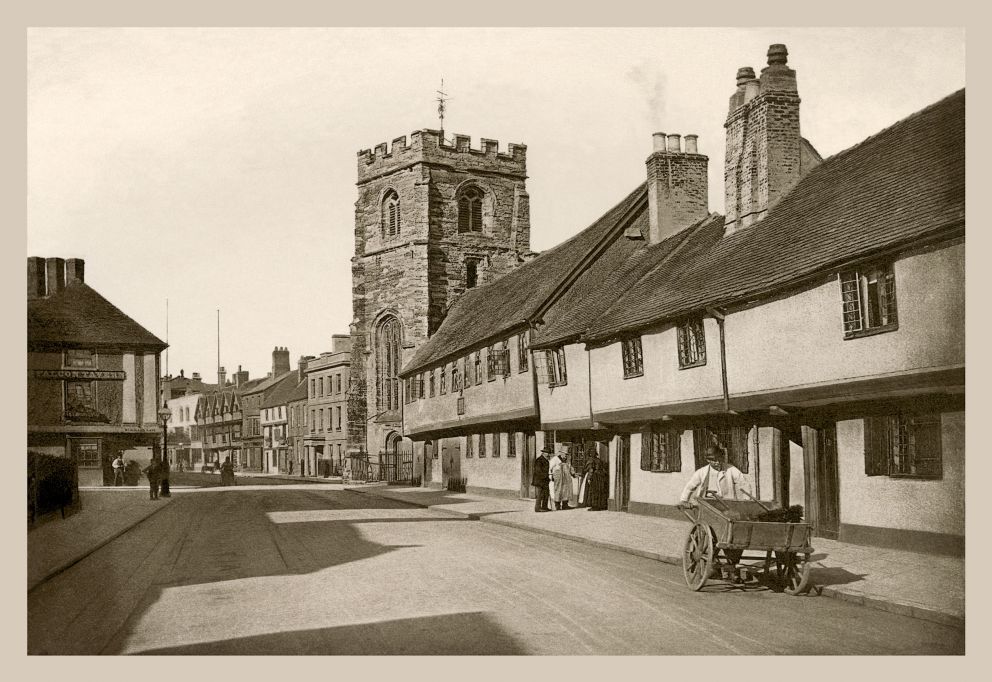Old Guildhall with cart